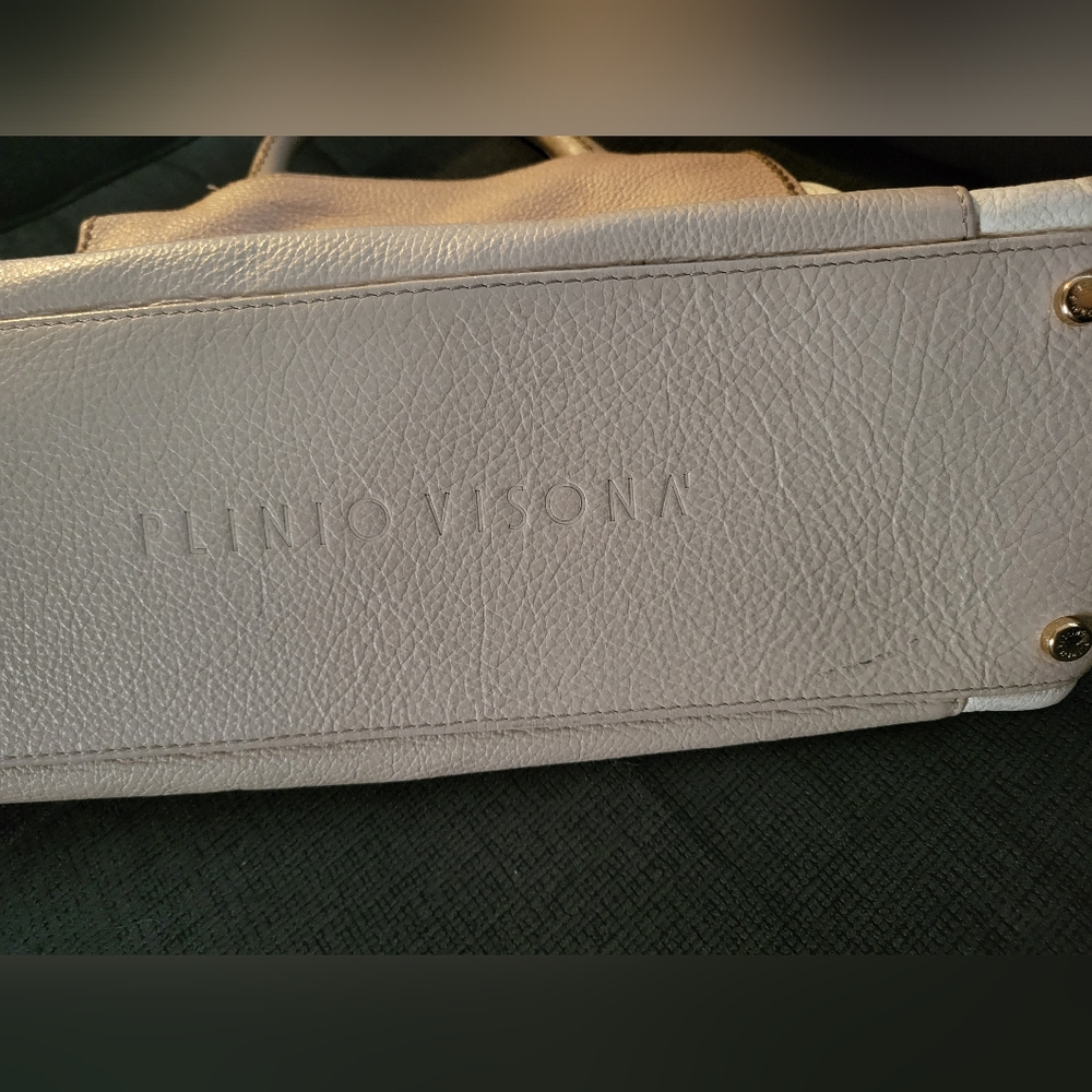 Plinio Visona Italian Leather Handbag - Picture 3 of 9
